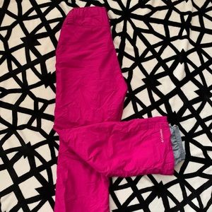 COLUMBIA pink insulated snow pants M
